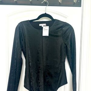 Good American snakeskin thong body suit